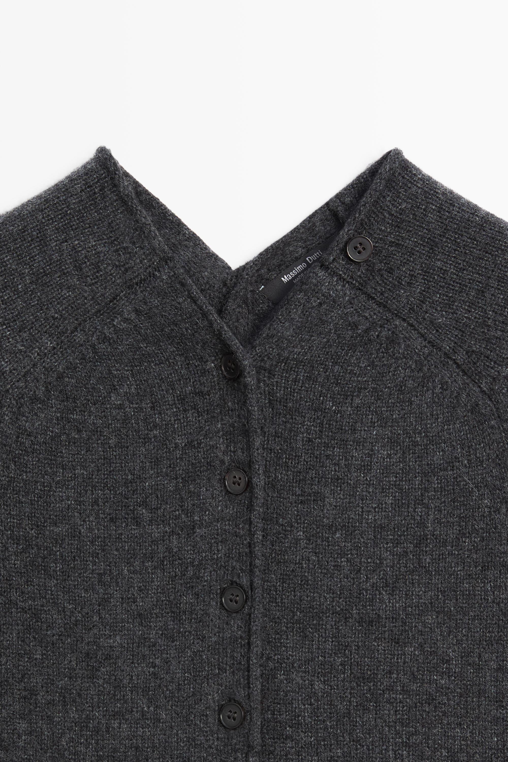 Gilet sans manches en maille boutonné 100 % cachemire
